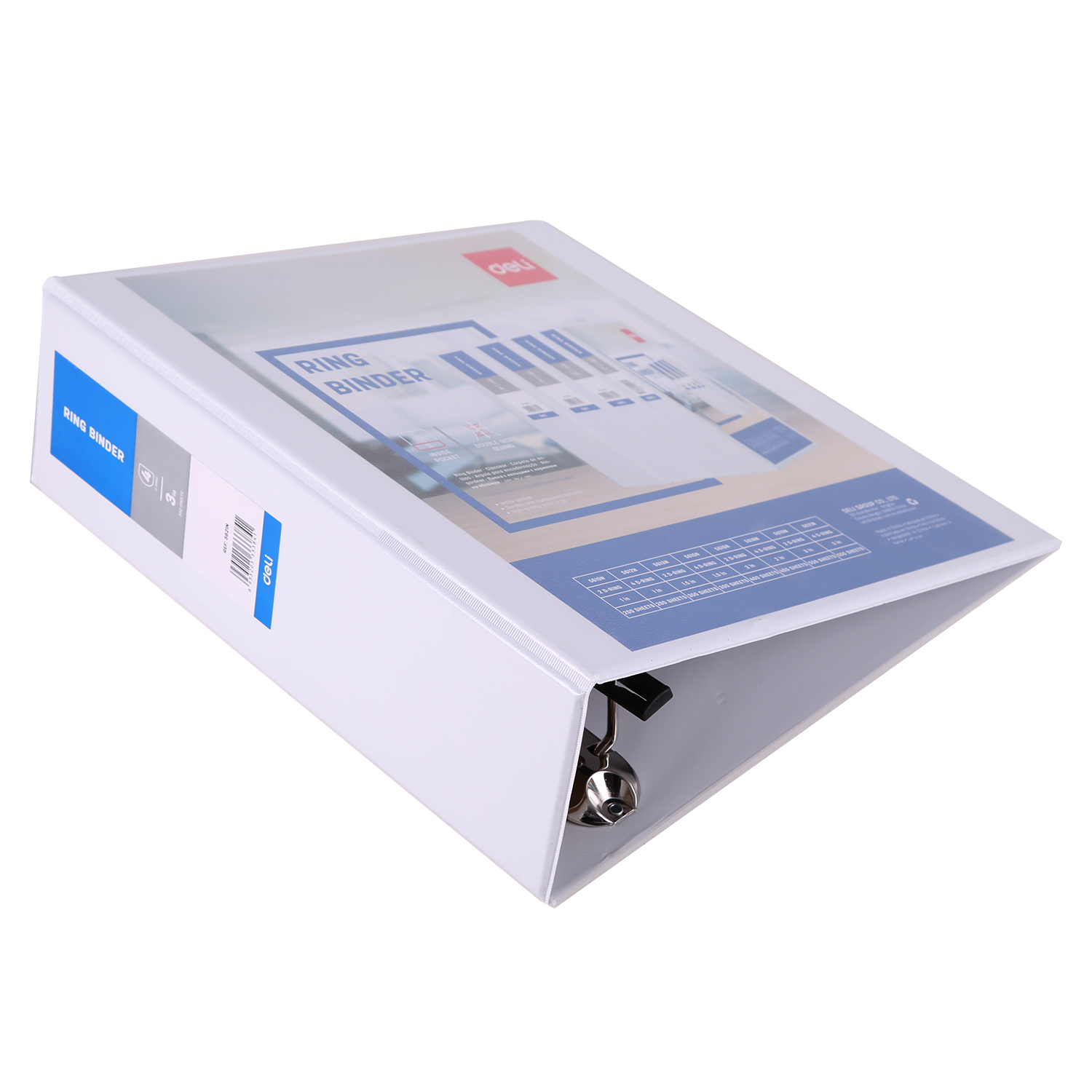 Le classeur à 4 anneaux Deli E5621N, disponible chez It Delta Com, est l'outil parfait pour une organisation optimale de vos documents. Conçu avec des anneaux robustes, ce classeur assure que vos papiers restent en place et accessibles en toute circonstance. Sa construction solide en fait un choix idéal pour les étudiants, les professionnels, et les bureaux qui ont besoin de conserver leurs documents en ordre et à portée de main.