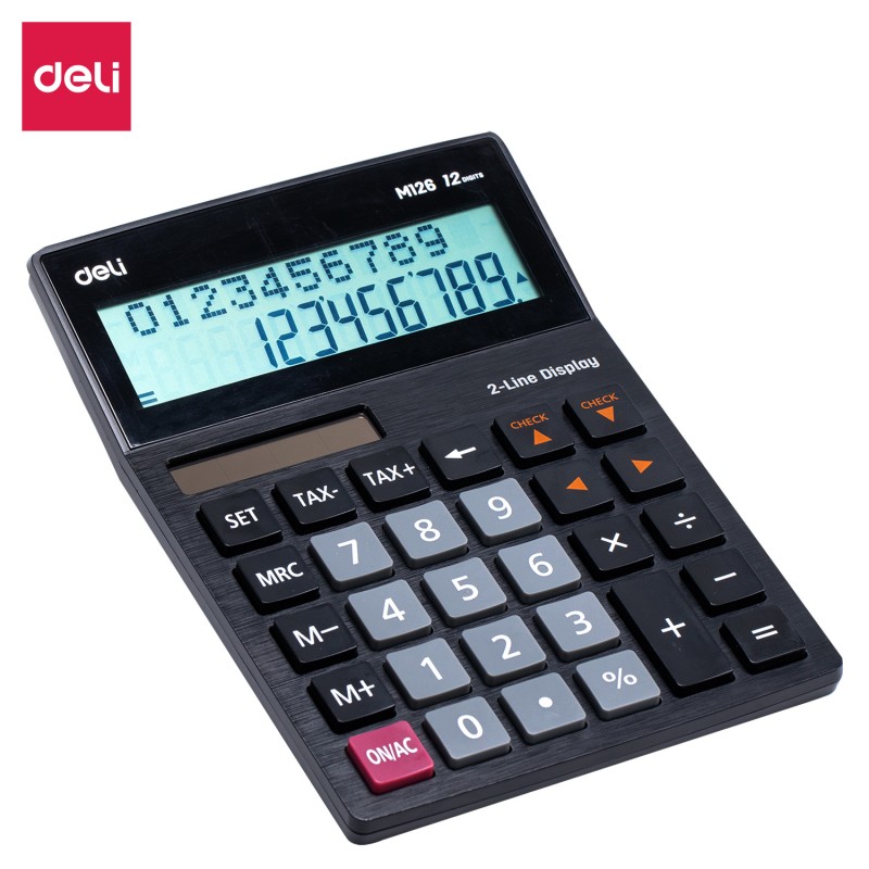 Calculatrice Deli M126, efficace et ergonomique, disponible chez It Delta Com, idéale pour un usage quotidien en milieu scolaire ou professionnel.