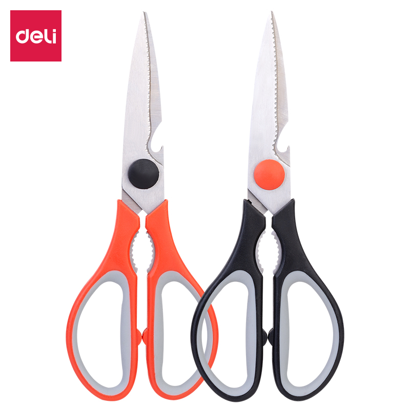 Ciseaux de bureau Deli E77750, 21 cm, disponibles chez It Delta Com. Excellents pour une découpe précise et sans effort de divers matériaux.