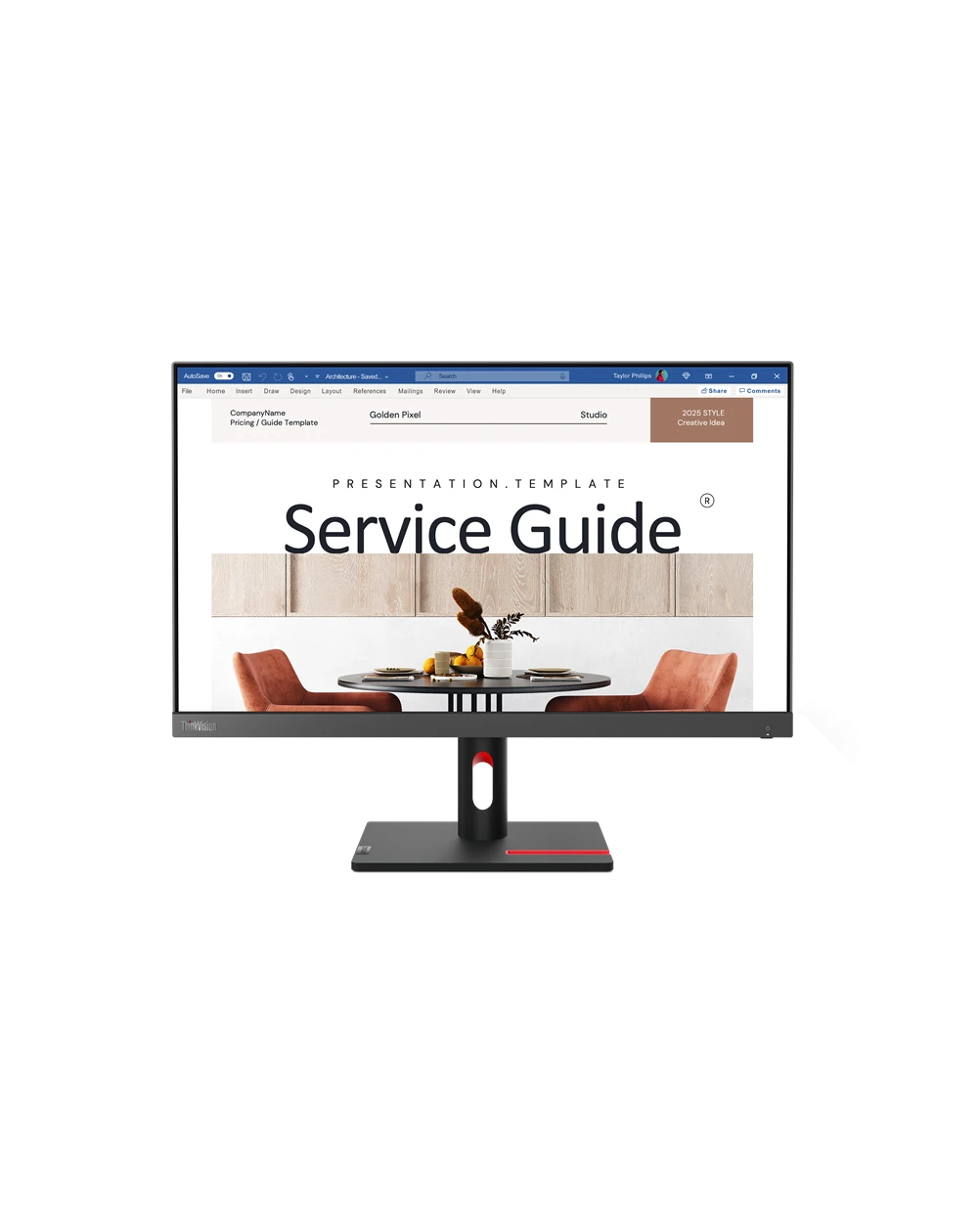 Le Lenovo ThinkVision S27i-30 27" offre une qualité d'image exceptionnelle, une dalle IPS pour des couleurs vives et un design ergonomique pour un confort maximal.