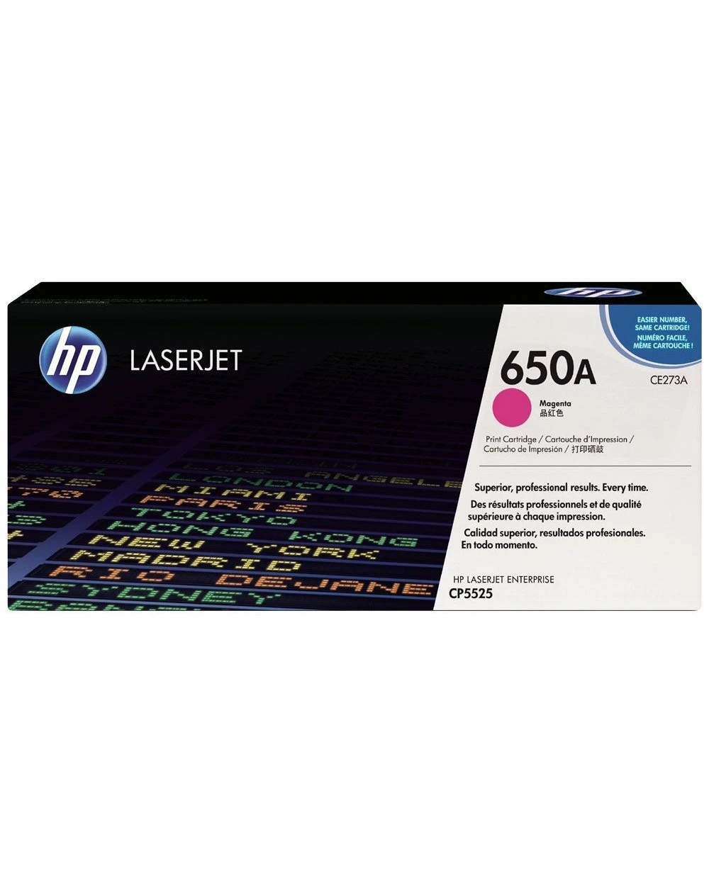 Le toner magenta HP 650A LaserJet authentique garantit des impressions couleur de haute qualité, avec des couleurs vives et une précision exceptionnelle. Idéal pour les environnements de travail à volume élevé, il assure une performance fiable et un rendement élevé, pour des résultats professionnels à chaque impression.