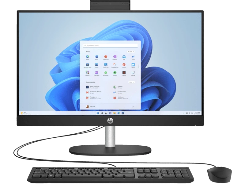 HP All-In-One 24-cr2006nk avec processeur Intel Core Ultra 5, écran 23,8″ Full HD IPS, 8 Go RAM DDR5 et 512 Go SSD. Un ordinateur compact, élégant et performant sous Windows 11.