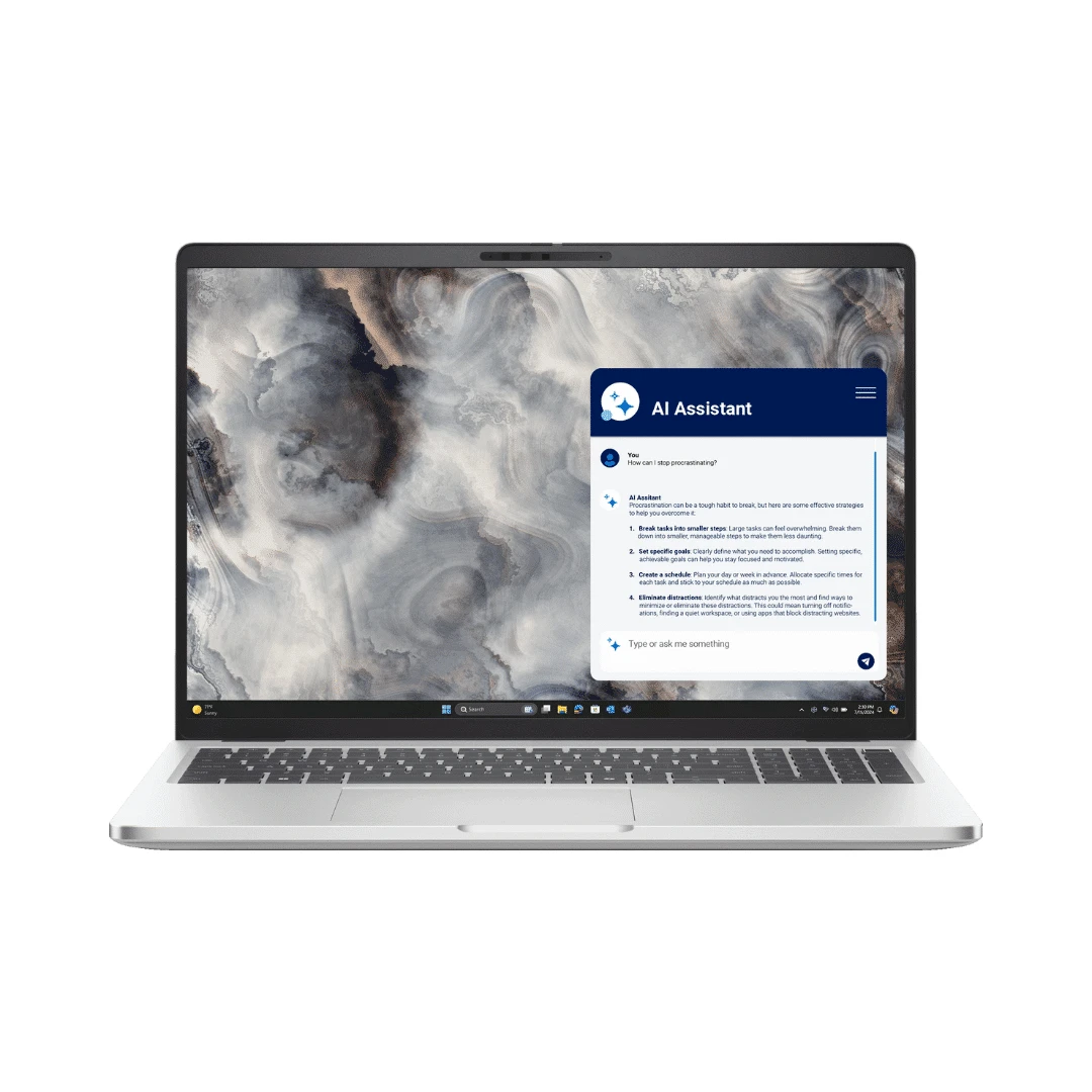 Travaillez et créez avec fluidité et puissance grâce au Dell Pro 16 Plus PB16250. Équipé d’un processeur Intel Core Ultra 7 255U, de 16 Go de RAM DDR5 et d’un SSD de 512 Go, ce PC portable offre performance et confort visuel sur un grand écran 16 pouces Full HD+.