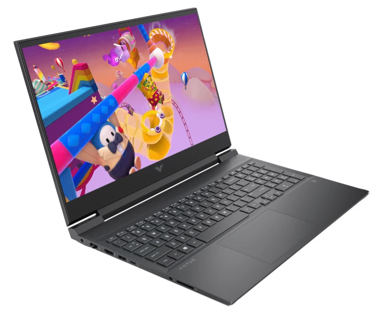 Ordinateur portable HP Victus Gaming 16 avec processeur Intel Core i5 14ᵉ génération, écran 16.1″ Full HD 144 Hz et carte graphique NVIDIA GeForce RTX 3050. Un PC portable puissant pour le gaming et la productivité.