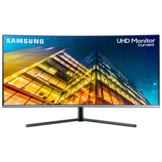 Le Samsung 32" incurvé UHD (LU32R590CWPXEN) offre une expérience immersive avec une résolution Ultra HD et un design élégant, idéal pour le travail et les loisirs.