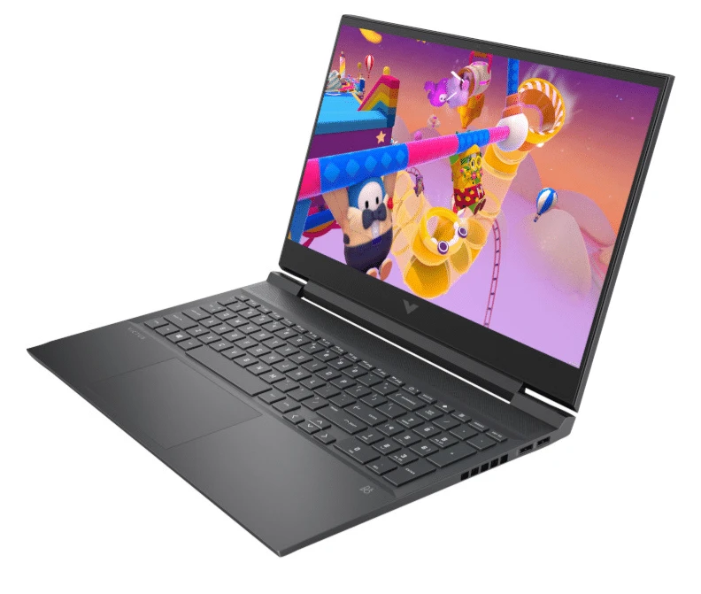 Ordinateur portable HP Victus Gaming 16 avec processeur Intel Core i5 14ᵉ génération, écran 16.1″ Full HD 144 Hz et carte graphique NVIDIA GeForce RTX 3050. Un PC portable puissant pour le gaming et la productivité.