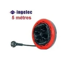 Rallonge Électrique Enrouleur – 4 Prises, 5 Mètres (Z-601734/5)