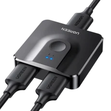 Le commutateur HDMI UGREEN 1 entrée – 2 sorties (50966) permet de connecter une source HDMI à deux écrans simultanément. Supporte une résolution jusqu’à 4K à 60 Hz et propose une sélection facile des écrans via switch manuel ou télécommande IR. Compact et élégant avec boîtier en aluminium, il est compatible PC, consoles, lecteurs multimédia et box TV.