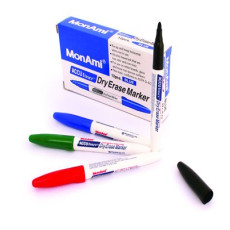 Marqueur indélébile Monami spécial blanchisserie. Encre permanente résistante aux lavages, idéal pour l'identification des vêtements et du linge.