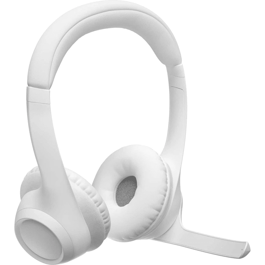 Le Logitech Zone 300 – Blanc est un casque-micro sans fil avec Bluetooth 5.3, transducteurs dynamiques de 30 mm, double microphone Beamforming, autonomie prolongée et confort optimal grâce à son bandeau rembourré et ses oreillettes remplaçables.