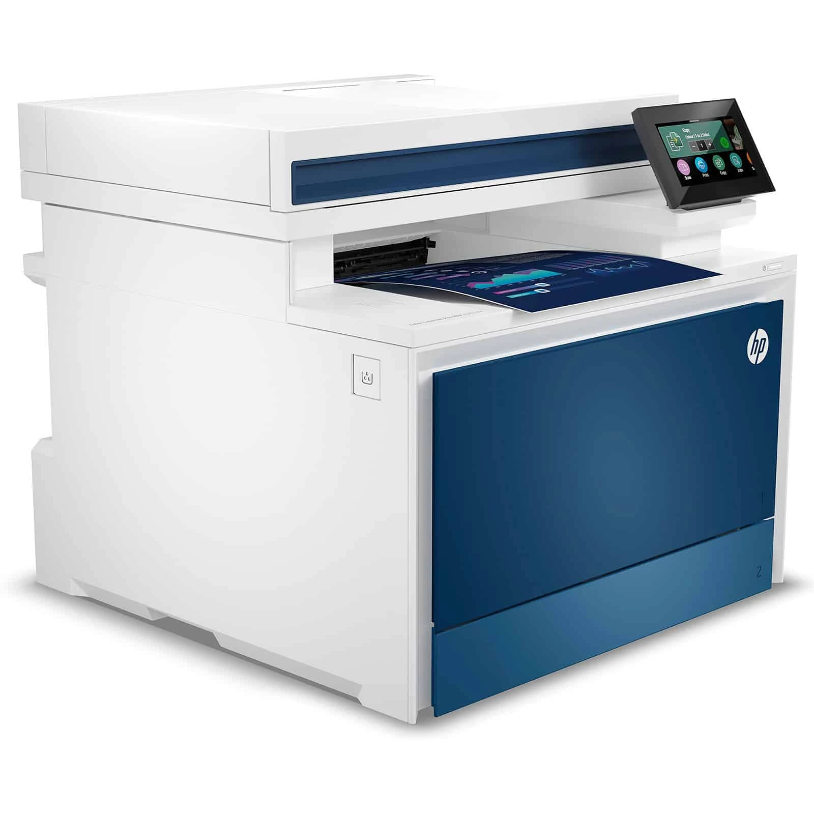 Imprimante multifonction laser couleur HP LaserJet Pro 4303dw, rapide et fiable, idéale pour les grandes équipes jusqu’à 10 utilisateurs. Impression, numérisation et copie avec connectivité Wi-Fi, USB et Ethernet. Livrée avec 4 toners HP préinstallés.