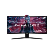 Moniteur Gaming ViewSonic 34″ WQHD – Gameplay fluide et immersif avec écran incurvé 1500R. Idéal pour les gamers marocains exigeants.