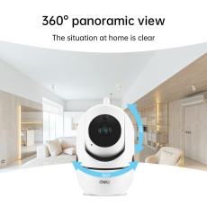 Caméra de sécurité ES102 avec 128GB de stockage, robuste et avancée, offre une surveillance de haute qualité pour une sécurité accrue.