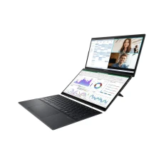 L'Ordinateur Portable ASUS ZenBook DUO UX8406CA est un PC portable innovant de 14 pouces équipé d'un processeur Intel Core Ultra 9-185H, 32 Go de RAM LPDDR5X et un SSD de 1 To. Avec son écran principal 3K OLED et son deuxième écran ScreenPad Plus, il est conçu pour la productivité et la créativité. Fonctionnant sous Windows 11 Home, il allie puissance, design unique et fonctionnalités avancées.