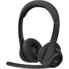 Le Logitech Zone 300 – Noir est un casque-micro sans fil Bluetooth 5.3 avec transducteurs de 30 mm, double micro Beamforming, bandeau rembourré, autonomie jusqu’à 20h et certification écologique CarbonNeutral.