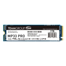 Le Team Group MP33 PRO 1 To est un SSD interne haute performance conçu pour accélérer significativement votre PC fixe ou portable. Grâce à sa technologie NVMe 1.3 et son interface PCIe Gen3x4, il atteint des vitesses impressionnantes allant jusqu’à 2 100 Mo/s en lecture.

Doté de mémoire 3D NAND TLC avec cache SLC dynamique, il offre à la fois rapidité, durabilité et efficacité énergétique. Son format M.2 2280 s’intègre facilement aux cartes mères compatibles, sans câble ni alimentation supplémentaire.

Avec une endurance TBW supérieure à 600 To, ce SSD garantit une longue durée de vie, même en usage intensif (gaming, montage vidéo, développement, etc.). C’est la solution idéale pour donner une seconde jeunesse à votre machine ou booster un nouveau système.