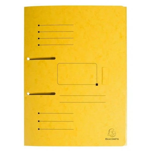 Chemise à rabats Exacompta robuste, conçue pour le classement et la protection optimale des documents professionnels. Format standard avec rabats de maintien sécurisés.