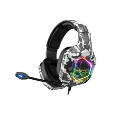Le Spirit of Gamer Elite-H50 – Arctic Edition est un casque filaire RGB avec écouteurs 50 mm, isolation phonique, micro omnidirectionnel flexible, arceau réglable, télécommande filaire et compatibilité PC, PS4, Xbox One et Nintendo Switch.