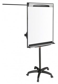 Chevalet de conférence K2453 en format 100*70 cm, finition argent, disponible chez It Delta Com. Parfait pour des présentations impactantes.