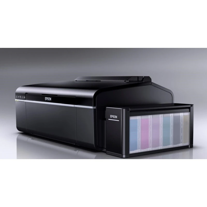 Epson L805 ITS : imprimante multifonction à réservoirs d’encre 6 couleurs, idéale pour des impressions photo de haute qualité jusqu’à 5760 × 1440 dpi. Rapide, économique et compatible Wi-Fi, parfaite pour les particuliers et professionnels.
