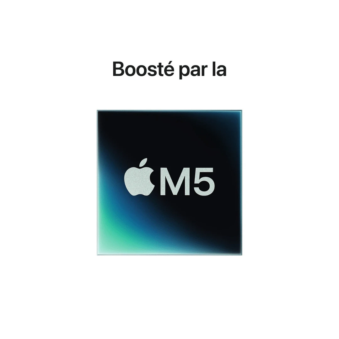 Le MacBook Pro 14 pouces avec puce Apple M5 offre une puissance exceptionnelle, une autonomie longue durée et un écran ultra-fluide 120 Hz. Avec 16 Go de mémoire unifiée et 1 To de SSD, il est conçu pour les professionnels exigeants, la création de contenu et le multitâche intensif.