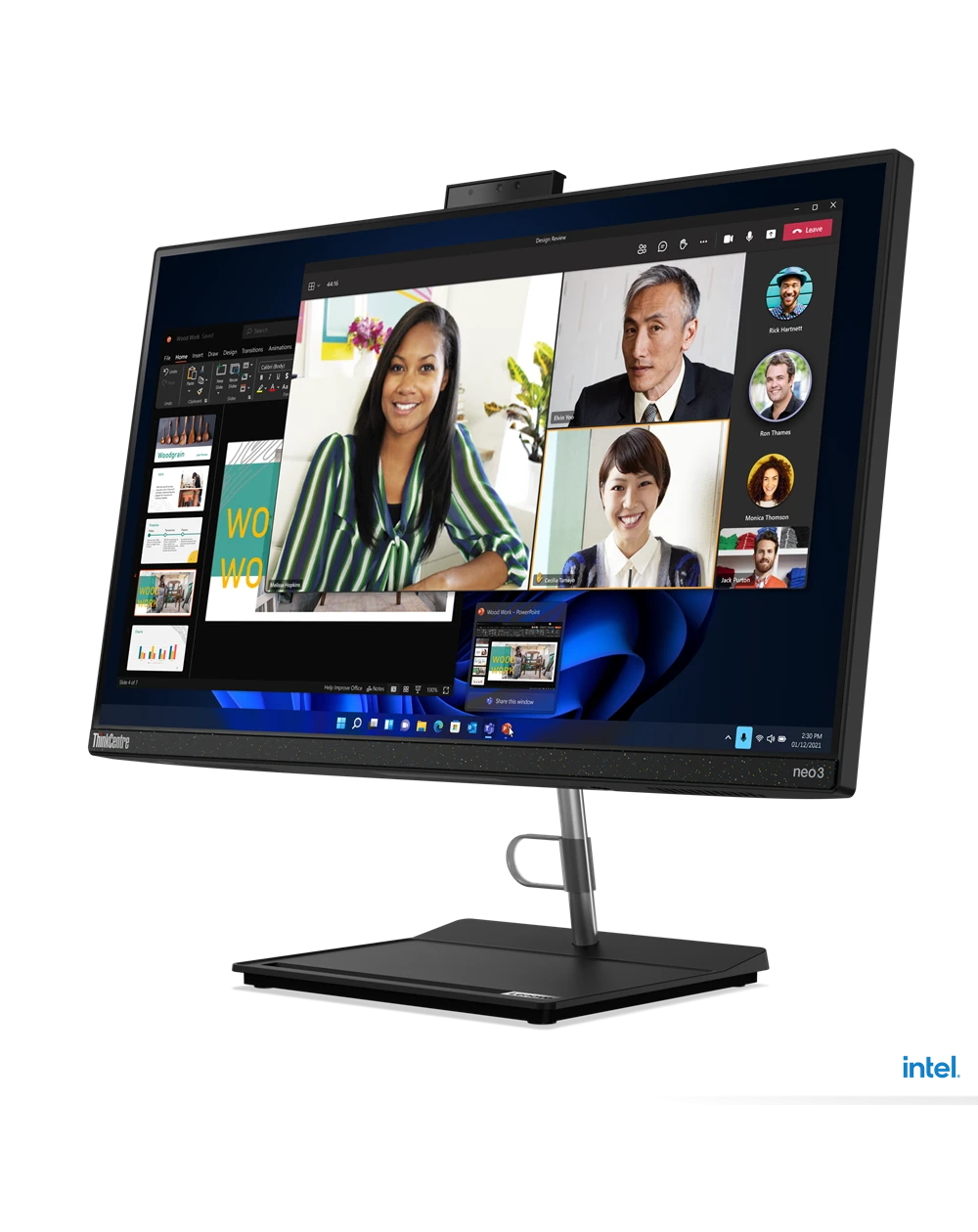 Le Lenovo ThinkCentre Neo 30A 24 G4 i7 13e Gen allie écran 24" FHD, Intel i7, 16 Go RAM et 512 Go SSD dans un design tout-en-un élégant et performant.